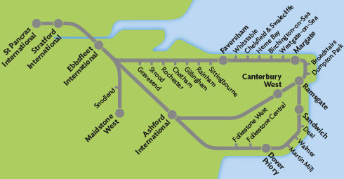 Javelin Train Route Map